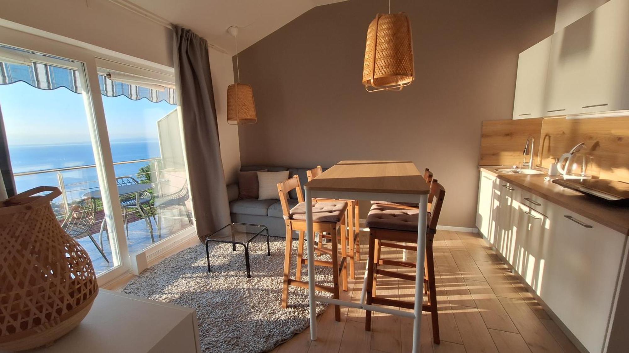 Ferienwohnung Mit 180° Meerblick Dobreć Eksteriør bilde